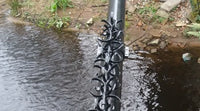 contrôle d'accès tuyau de l'eau de prévention d'accès traversant une rivière