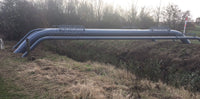 tuyau de gaz de prévention d'accès traversant une rivière