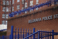 Bordure défensive Commissariat de police de Belgravia contre le terrorisme